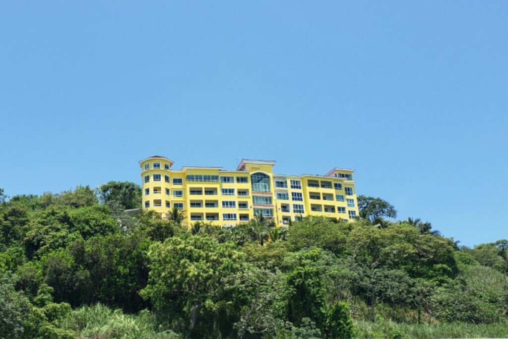 sunset palace on the hill at isla perico